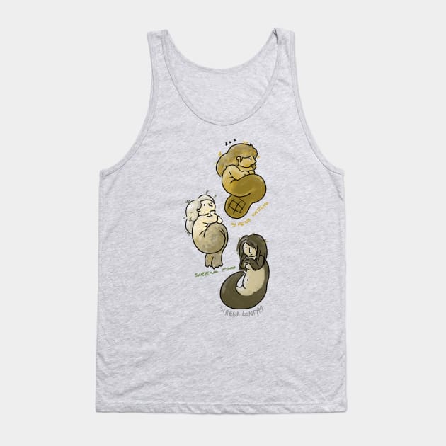 Three mermaid Selkie: a beaver siren, a seal siren, a otter siren Tank Top by tostoini